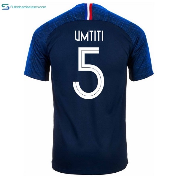 Camiseta Francia 1ª Umtiti 2018 Azul
